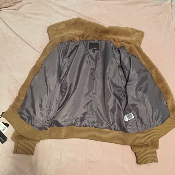 Banana Republic Faux Fur Bomber Jacket - Picture 3 of 6